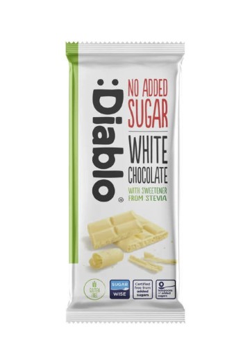 Diablo No Added Sugar White Chocolate
