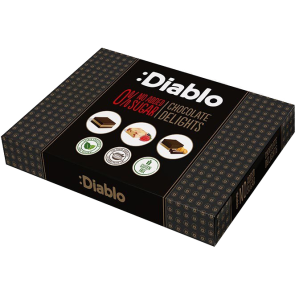 Diablo No Added Sugar  Chocolates with Stevia (115g Box)